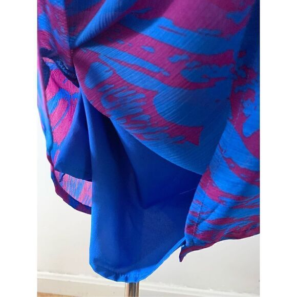 Express dress flowy size s pink and purple - Picture 3 of 5